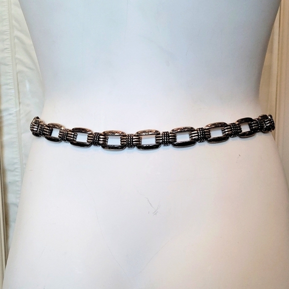 Vintage Brighton Brown Leather and Chainlink Belt main image 6